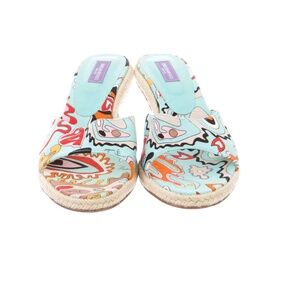 Emilio Pucci Printed Woven Sandals, Vintage Size: 9 | IT 39